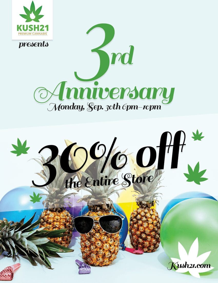 Kush21 Celebrates 3 Years!