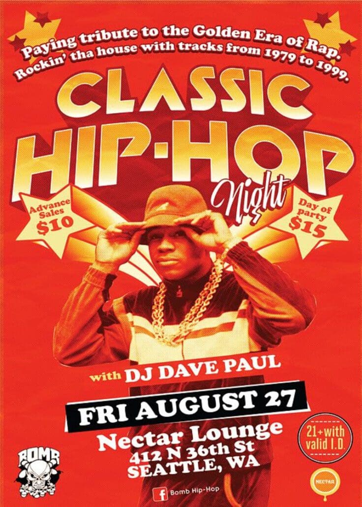 Seattle Summer Events - Classic Hip-Hop Night