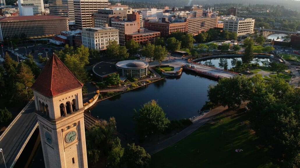 aerial view of city buildings during daytime
