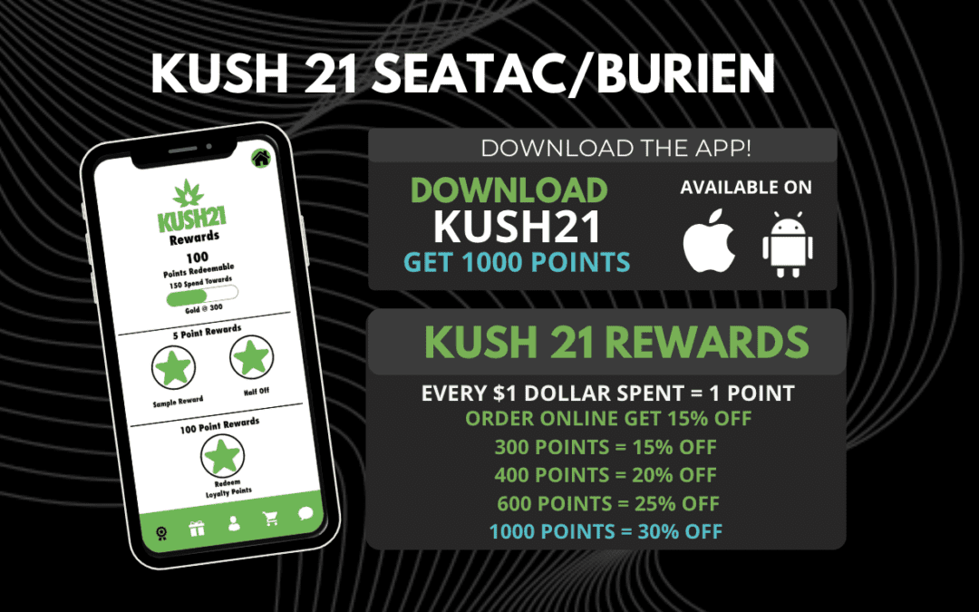 DOWNLOAD KUSH 21 APP TODAY AND GET 1000 POINTS!