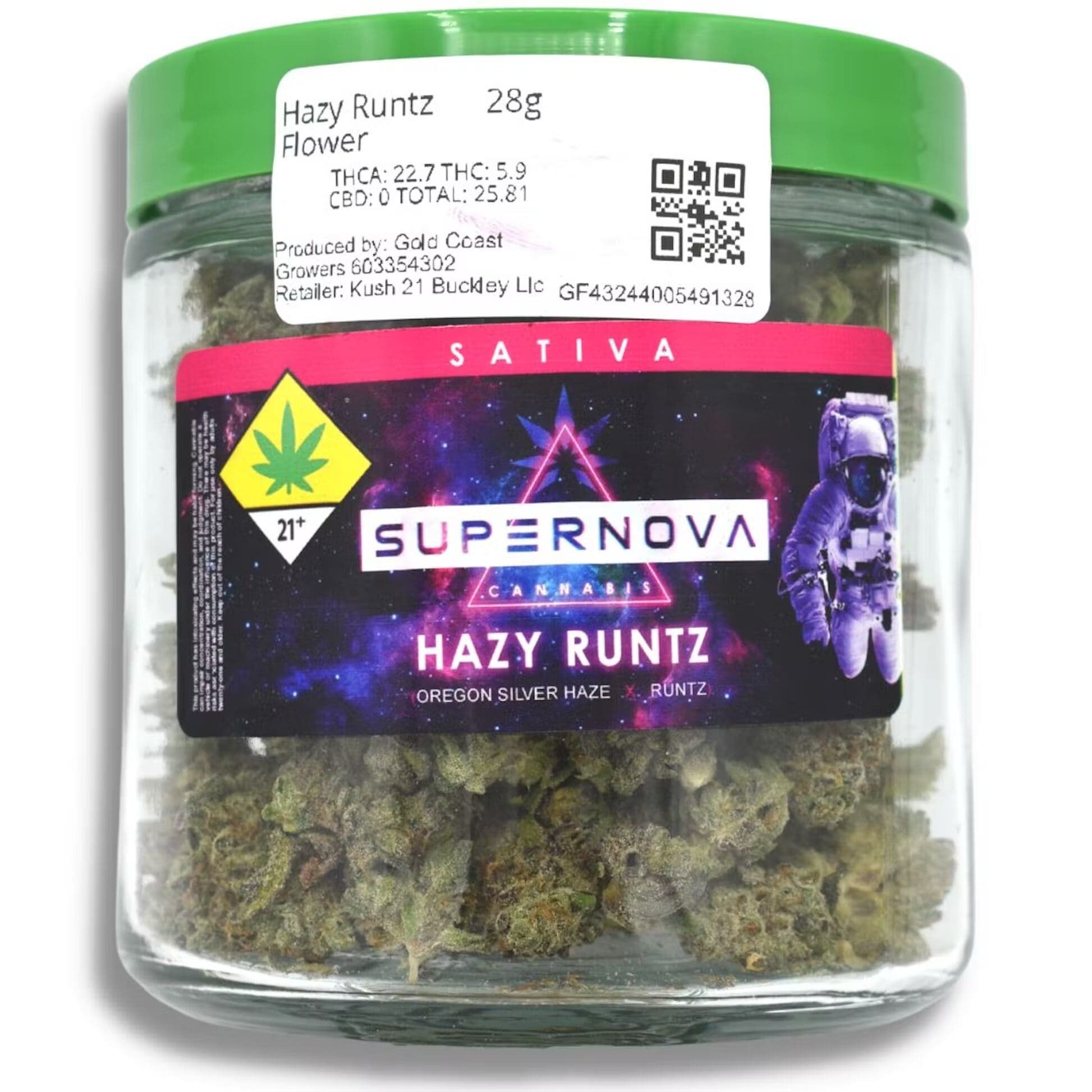 supernova hazy runtz at kush21