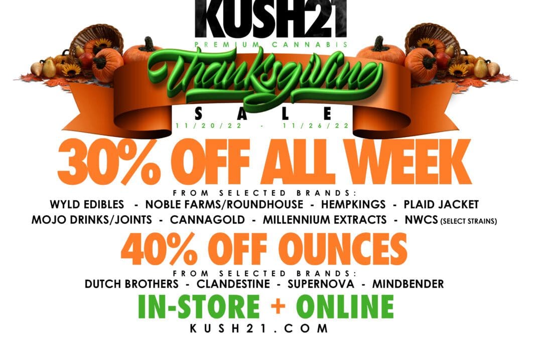 Thanksgiving Week-Long Sale