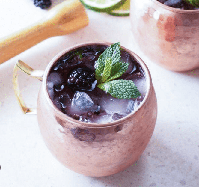 infused huckleberry mule