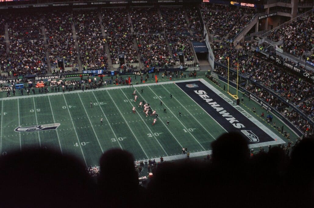 The Seahawks football stadium is in the SODO neighborhood of Seattle